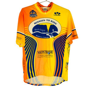 Voler CA Mission To Ride Montrose Colorado 2005 Vintage Cycling Jersey Mens XL